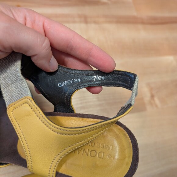 Donald J. Pliner Leather wedge sandals - Picture 3 of 8